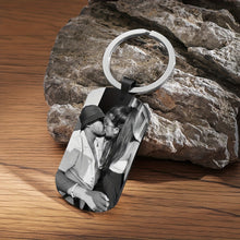 Load image into Gallery viewer, Personalized Stainless Steel Keychain - Custom Photo Key Tag for Pet Lovers, Valentine's Day, Birthdays and Memorials