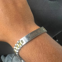 गैलरी व्यूवर में इमेज लोड करें, Customized Personalized Stainless Steel Men's Bracelet, Gift For Boyfriend Or Father, Father's Day Gifts