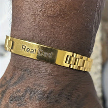 गैलरी व्यूवर में इमेज लोड करें, Customized Personalized Stainless Steel Men's Bracelet, Gift For Boyfriend Or Father, Father's Day Gifts