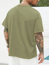 Load image into Gallery viewer, Plus Size Men's Custom T-shirt, "Your Picture Here" Graphic Print Short Sleeve Tees For Summer