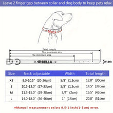 Load image into Gallery viewer, Sparkling Rhinestone Heart and Star Shaped Personalized Dog Collar - PU Leather ID Collars for Small, Medium, and Large Dogs