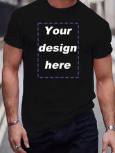 Load image into Gallery viewer, Customized Graphic Men's Short Sleeve T-Shirt, Comfortable, Flexible Trendy T-Shirts for Summer
