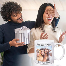 Load image into Gallery viewer, Custom Coffee Mug with Photo, Text, Name - Gifts for Boyfriend, Girlfriend, Best Friend, Thanksgiving, Christmas