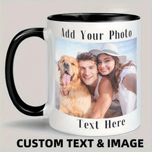 Load image into Gallery viewer, Custom Coffee Mug with Photo, Text, Name - Gifts for Boyfriend, Girlfriend, Best Friend, Thanksgiving, Christmas