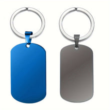 Load image into Gallery viewer, Personalized Stainless Steel Keychain - Custom Photo Key Tag for Pet Lovers, Valentine's Day, Birthdays and Memorials