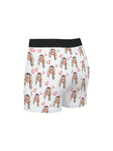 Load image into Gallery viewer, Customized Men's Boxer Briefs Personalized Face Photo & Love Print Novelty Underwear Comfy High Elastic Underpants For Him, Romantic Gift For Boyfriend Or Husband