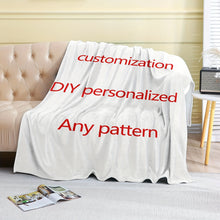 Load image into Gallery viewer, Personalized Special Pattern Flannel Blanket, Soft and Warm Memorable Moments Keepsake Blanket, Great Holiday Gift for Friends, Family And Lovers, Used for Nap, Camping, Travel and Car