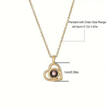 Load image into Gallery viewer, Personalized Photo Projection Necklace for Women, Heart Necklace for Valentine's Day and Birthday Lover