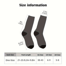 Load image into Gallery viewer, 1 Pairs Of Unisex Knitted Funny Face Pattern Crew Socks Support Personal Photo Customization, Comfy & Breathable Elastic Socks, For Gifts, Parties And Daily Wearing
