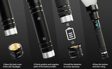 Load image into Gallery viewer, LED Rechargeable Tactical Laser Flashlight 90000 High Lumens