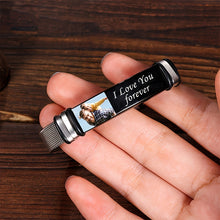 Load image into Gallery viewer, Customized Stainless Steel Picture Bracelet with Mesh Band, Add Personalized Photo, Perfect Gifts for Women and Men on Mother's Day, Father's Day