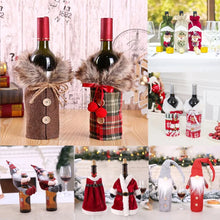 Load image into Gallery viewer, Christmas Decorations for Home Santa Claus Wine Bottle Cover Snowman