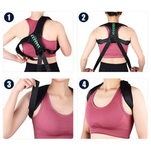 Load image into Gallery viewer, Adjustable Back Shoulder Posture Corrector Belt Clavicle Spine Support Reshape Your Body Home Office Sport Upper Back Neck Brace