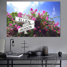 Load image into Gallery viewer, Personalized Vintage Street Sign Canvas