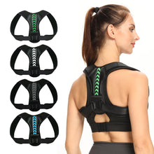 Load image into Gallery viewer, Adjustable Back Shoulder Posture Corrector Belt Clavicle Spine Support Reshape Your Body Home Office Sport Upper Back Neck Brace