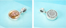 Load image into Gallery viewer, Personalized Custom Photo 925 Sterling Silver Round Charms Beads Fit Bracelet Necklace Pendant Original DIY Jewelry