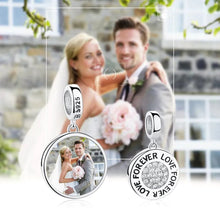 Load image into Gallery viewer, Personalized Custom Photo 925 Sterling Silver Round Charms Beads Fit Bracelet Necklace Pendant Original DIY Jewelry