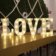 Load image into Gallery viewer, Alphabet Letter LED Lights Luminous Number Lamp Decor Battery Night Light for home Wedding Birthday Christmas party Decoration 2024