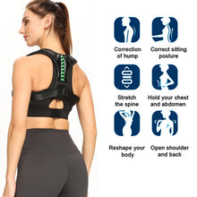 Load image into Gallery viewer, Adjustable Back Shoulder Posture Corrector Belt Clavicle Spine Support Reshape Your Body Home Office Sport Upper Back Neck Brace