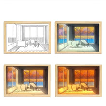 Load image into Gallery viewer, MODERN BEDSIDE PAINT LIGHTING WALL ART
