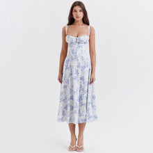 Load image into Gallery viewer, CARMEN PRINT BUSTIER SUNDRESS