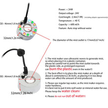Load image into Gallery viewer, Small Ultrasonic Fog Machine Alloy Landscape Halloween Decorations