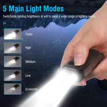 Load image into Gallery viewer, Small Powerful EDC Flashlight with Red UV Blue Light -Super Bright 1000LM