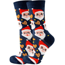 Load image into Gallery viewer, 2023 Women's Christmas Socks Fun Xmas Santa Claus Tree Snowflake