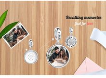 Load image into Gallery viewer, Personalized Custom Photo 925 Sterling Silver Round Charms Beads Fit Bracelet Necklace Pendant Original DIY Jewelry