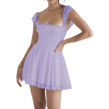 Load image into Gallery viewer, BLACK A-LINE MINI DRESS