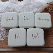 Load image into Gallery viewer, Personalized Bridesmaid Gifts Bachelorette Party Gift Travel Jewelry Box