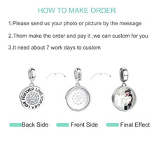 Load image into Gallery viewer, Personalized Custom Photo 925 Sterling Silver Round Charms Beads Fit Bracelet Necklace Pendant Original DIY Jewelry