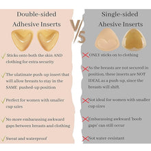 Load image into Gallery viewer, Double Both Sided Sticky Push Up Bra Inserts Reusable Adhesive Ultra Breast Lift Padding Insert Cup Enhancer Pads
