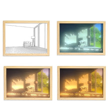 Load image into Gallery viewer, MODERN BEDSIDE PAINT LIGHTING WALL ART