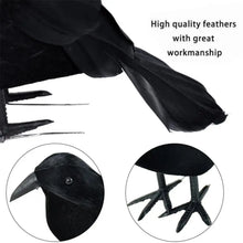 Load image into Gallery viewer, Simulation Black Crow Halloween Black Crow Props Simulation Fake Bird