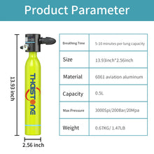 Load image into Gallery viewer, Mini Scuba Diving Tank, Underwater Swimmer, Cylinder Equipment, Diving Bottle