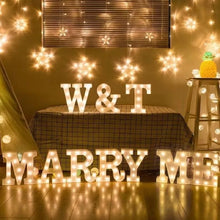 Load image into Gallery viewer, Alphabet Letter LED Lights Luminous Number Lamp Decor Battery Night Light for home Wedding Birthday Christmas party Decoration 2024