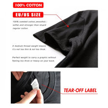 गैलरी व्यूवर में इमेज लोड करें, Custom T-shirt Design Your Own Text Logo Professional Image Processing Cotton Short Sleeve Men Women Personalized T Shirts Gifts