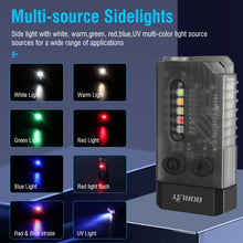 Load image into Gallery viewer, Small Powerful EDC Flashlight with Red UV Blue Light -Super Bright 1000LM