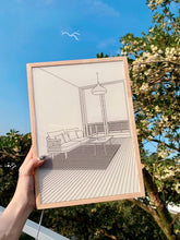 Load image into Gallery viewer, MODERN BEDSIDE PAINT LIGHTING WALL ART