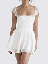 Load image into Gallery viewer, BLACK A-LINE MINI DRESS