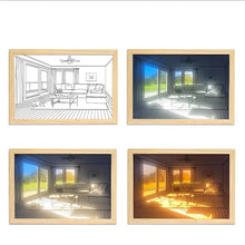 Load image into Gallery viewer, MODERN BEDSIDE PAINT LIGHTING WALL ART