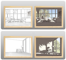 Load image into Gallery viewer, MODERN BEDSIDE PAINT LIGHTING WALL ART