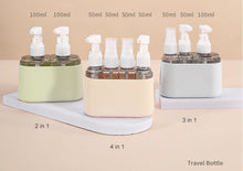 Load image into Gallery viewer, Mini Shampoo Dispenser Portable Travel Bottle Set