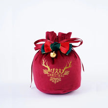 गैलरी व्यूवर में इमेज लोड करें, Santa Sacks Cloth Gift Bag Candy Handle Bag Christmas Tree Decorations