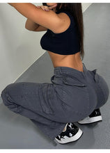 Load image into Gallery viewer, Adjustable Straight Fit Cargo Pants