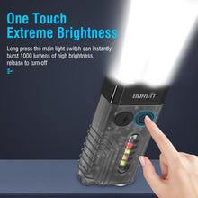 Load image into Gallery viewer, Small Powerful EDC Flashlight with Red UV Blue Light -Super Bright 1000LM