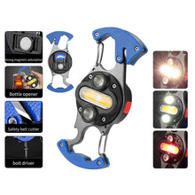 Load image into Gallery viewer, Multifunction Keychain Flashlight