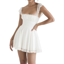 Load image into Gallery viewer, BLACK A-LINE MINI DRESS