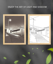 Load image into Gallery viewer, MODERN BEDSIDE PAINT LIGHTING WALL ART